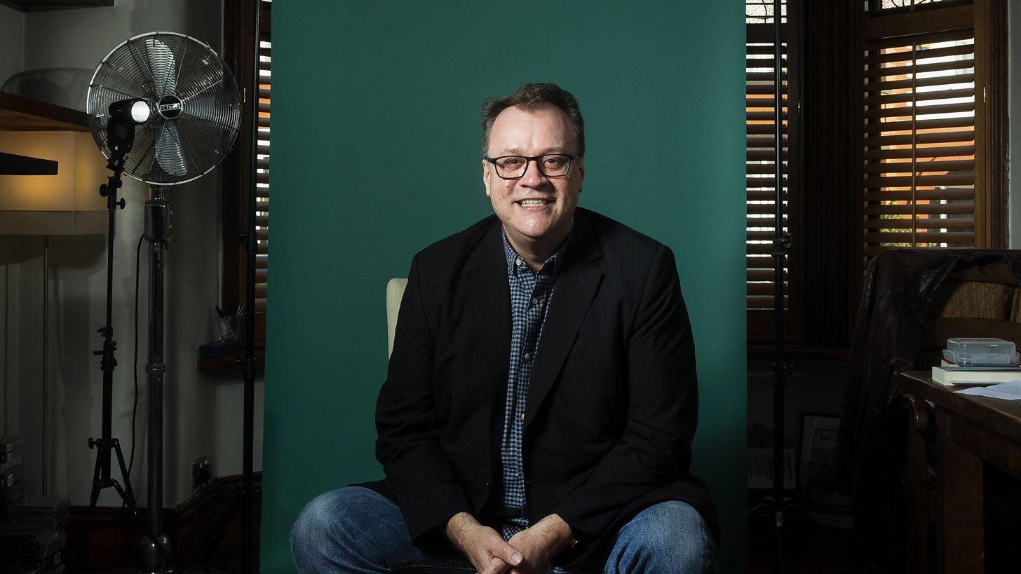 Photograph of Russell T Davies by Fabio De Paola, used to accompany the BBC Media Centre press release announcing his return to Doctor Who.